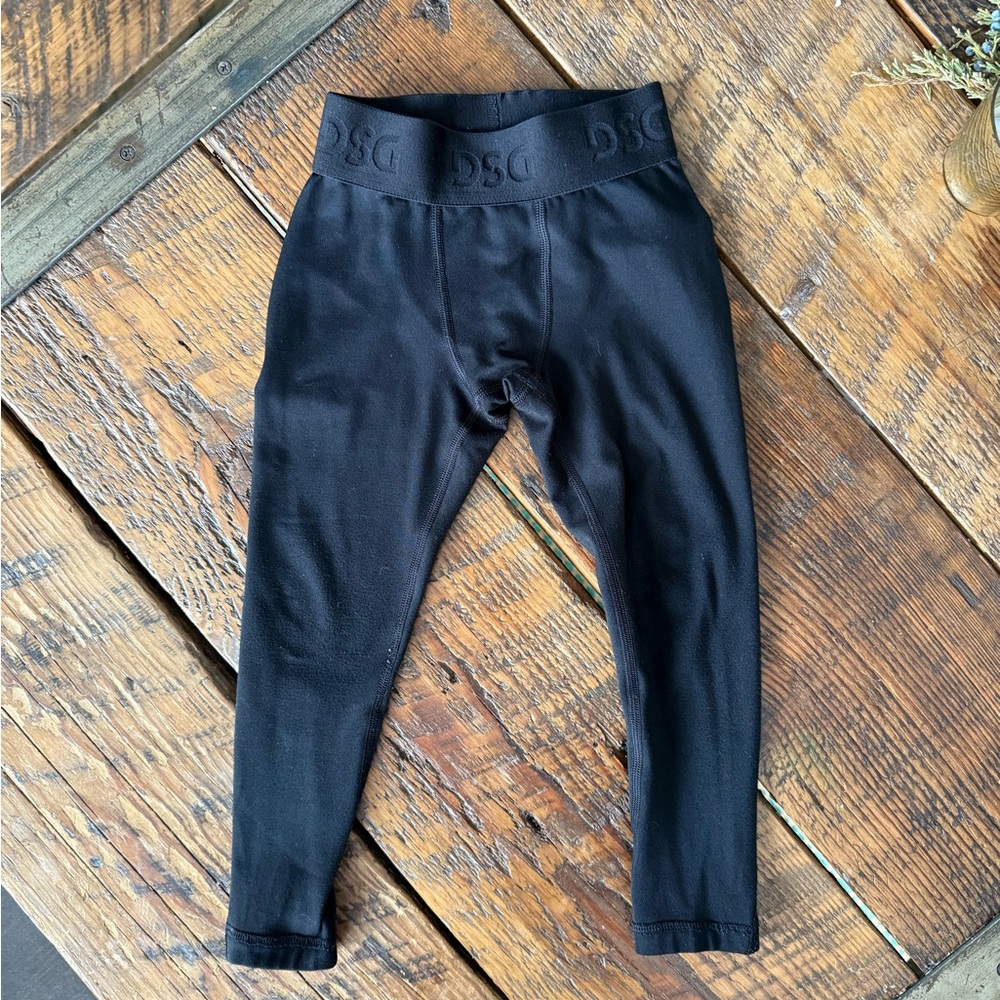 Boys Compression Full Length Tights/Leggings Size XXS 4-5 Black
